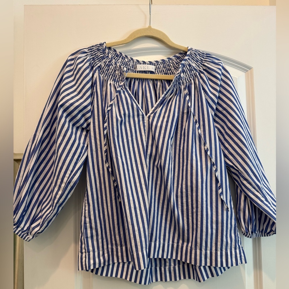LAKE Pajamas Hammock Set Blue Cobalt Stripe